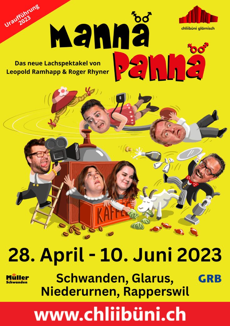 Plakat der Komödie Mannä Pannä