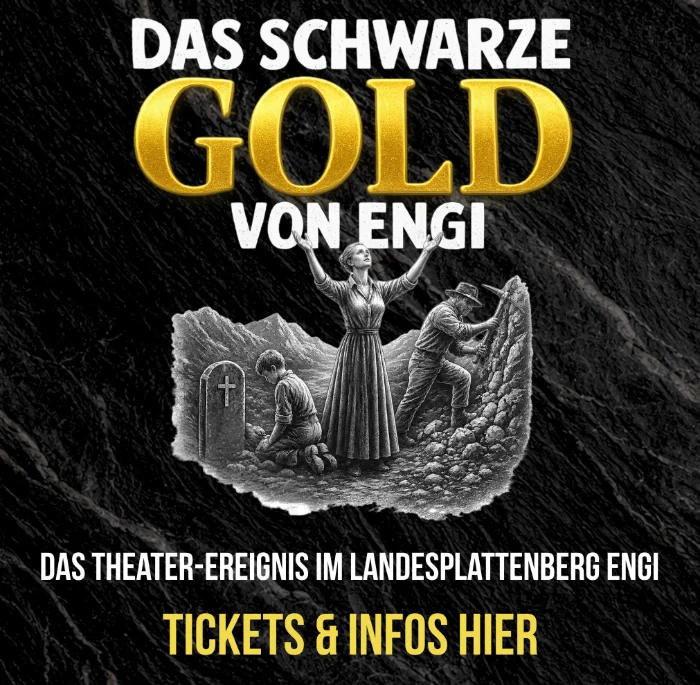 Plakat «Das schwarze Gold von Engi»